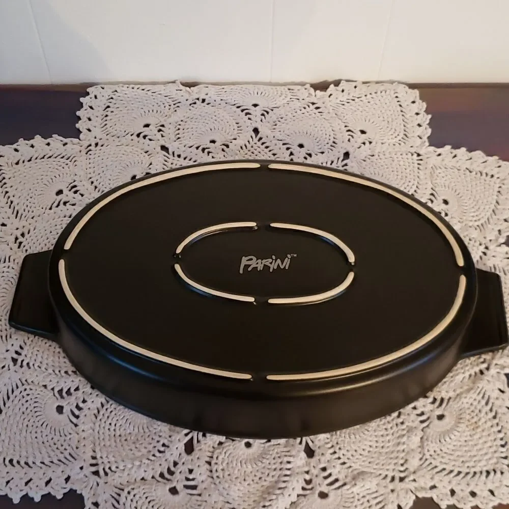 New in Box Parini Glazed Ceramic Casserole Pan